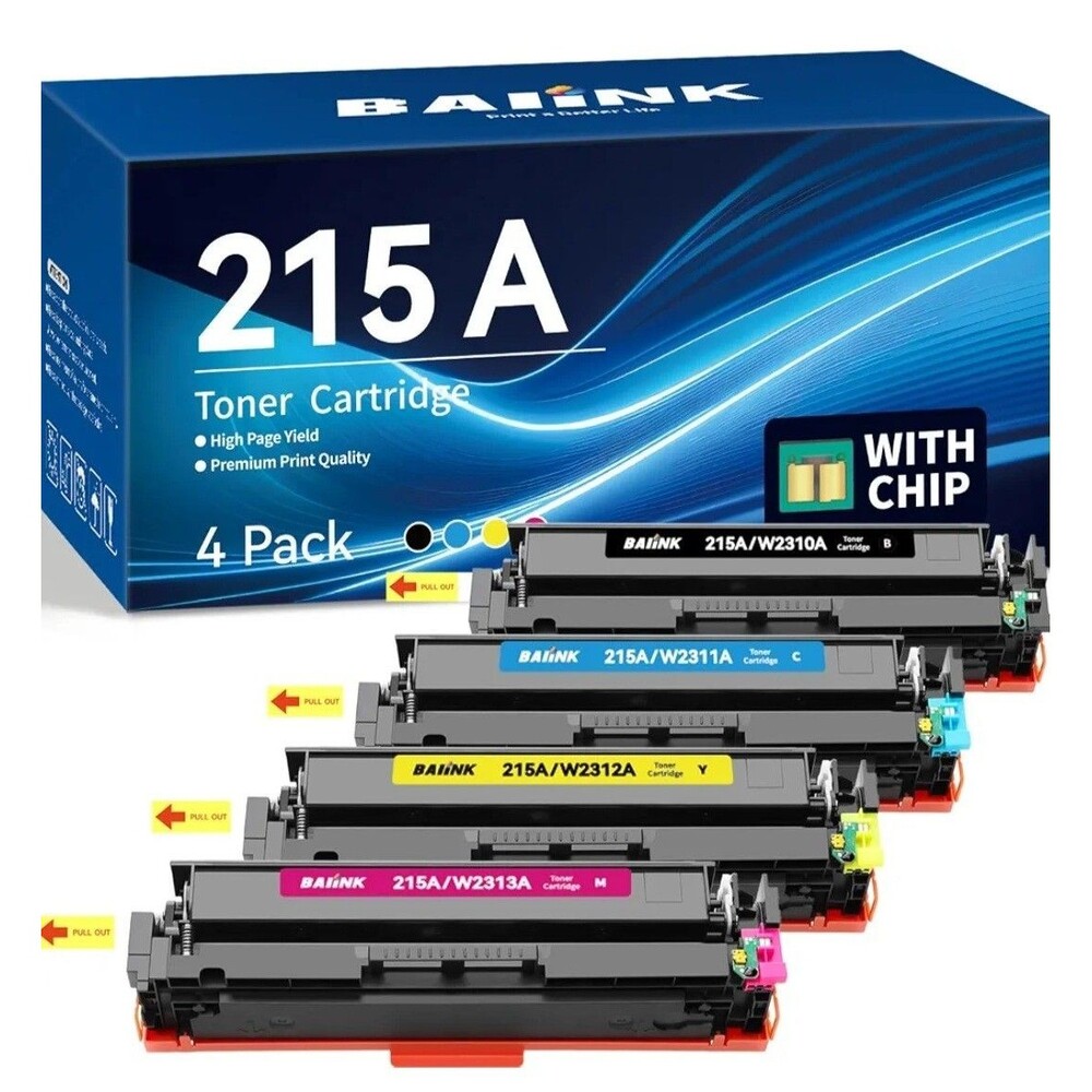 BAIINK 215A Toner 4 Pack W2310A W2311A W2312A W2313A HP M182 M183 M155